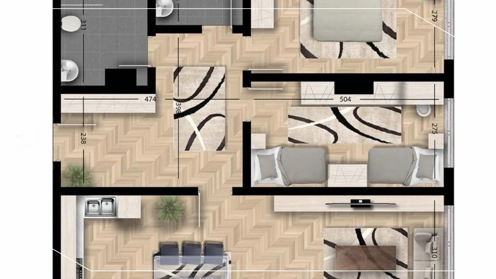 Apartment for sale 102m² in Lakrishte, Prishtina image 2
