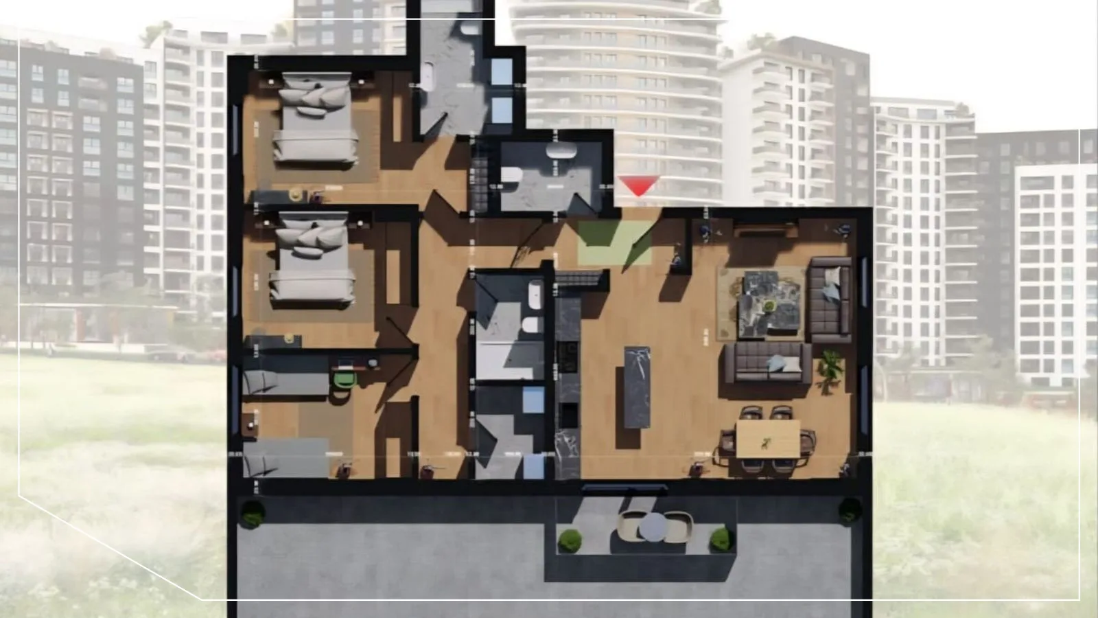 Banesë në shitje 136,02m² në Lagjen e Spitalit, Prishtinë image 2