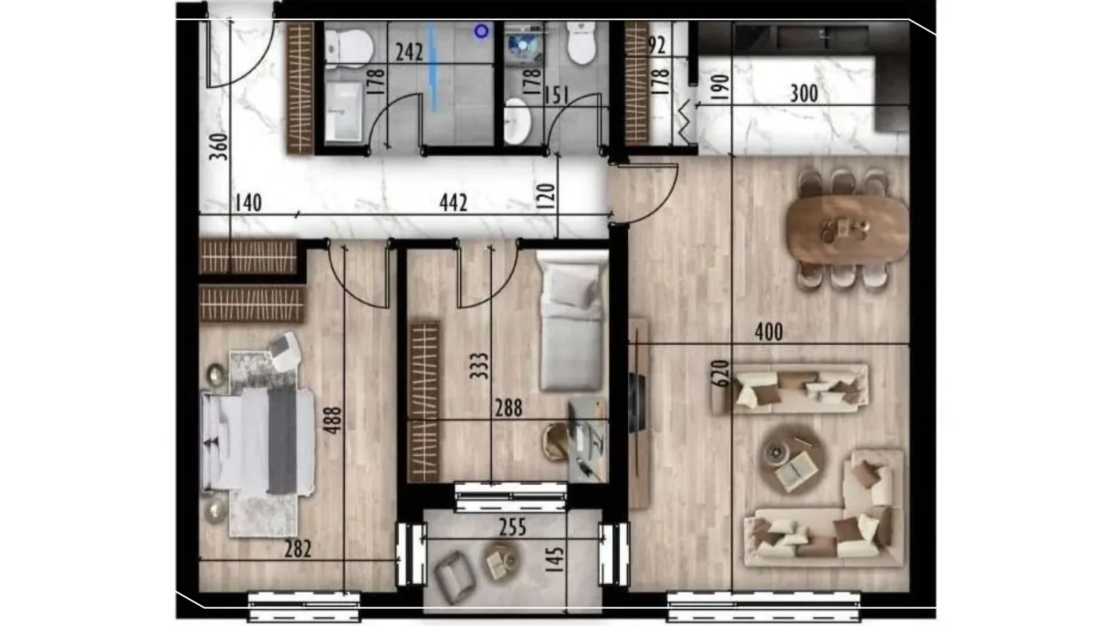 Wohnung zum Verkauf 89,17m² im Viertel Prishtina e Re, Prishtina image 2