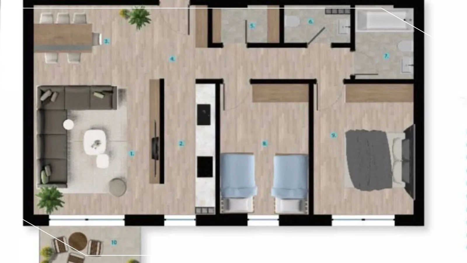 Wohnung zum Verkauf 92,49m² im Viertel Prishtina e Re, Prishtinë image 2
