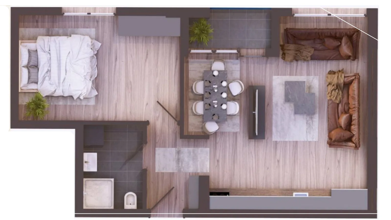 Banesë në shitje 60,16m² në lagjen Arbëri, Prishtinë image 2