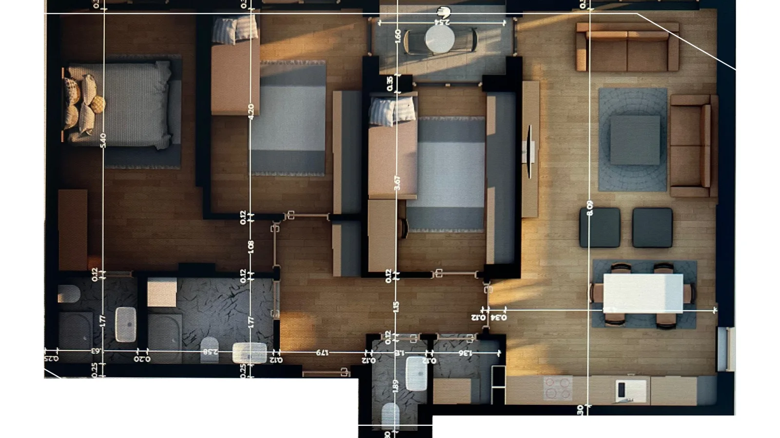 Banesë në shitje 115,05m² në lagjen Bregu i Diellit, Prishtinë image 2