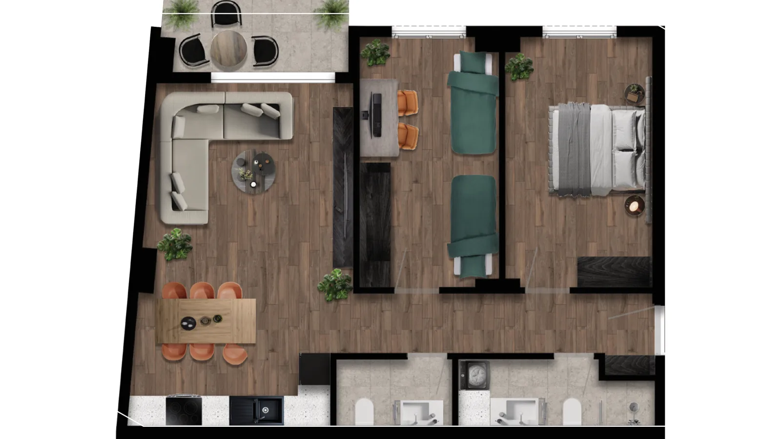 Banesë në shitje 84,57m² në lagjen Rruga A, Prishtinë image 2
