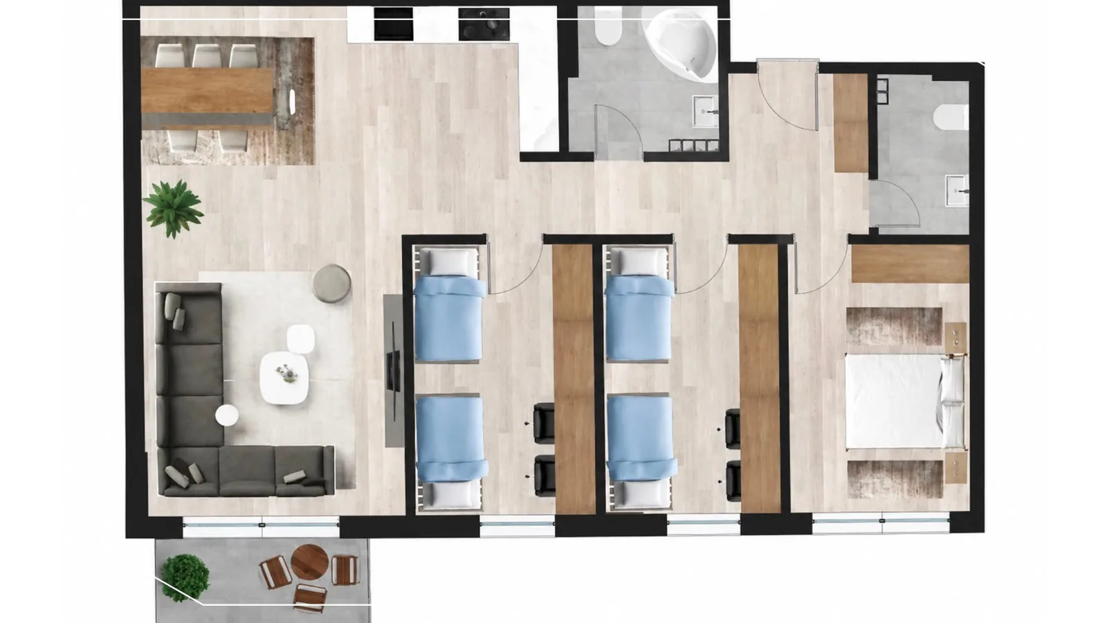 Wohnung zum Verkauf 116,42m² in Prishtina e Re, Prishtinë image 2