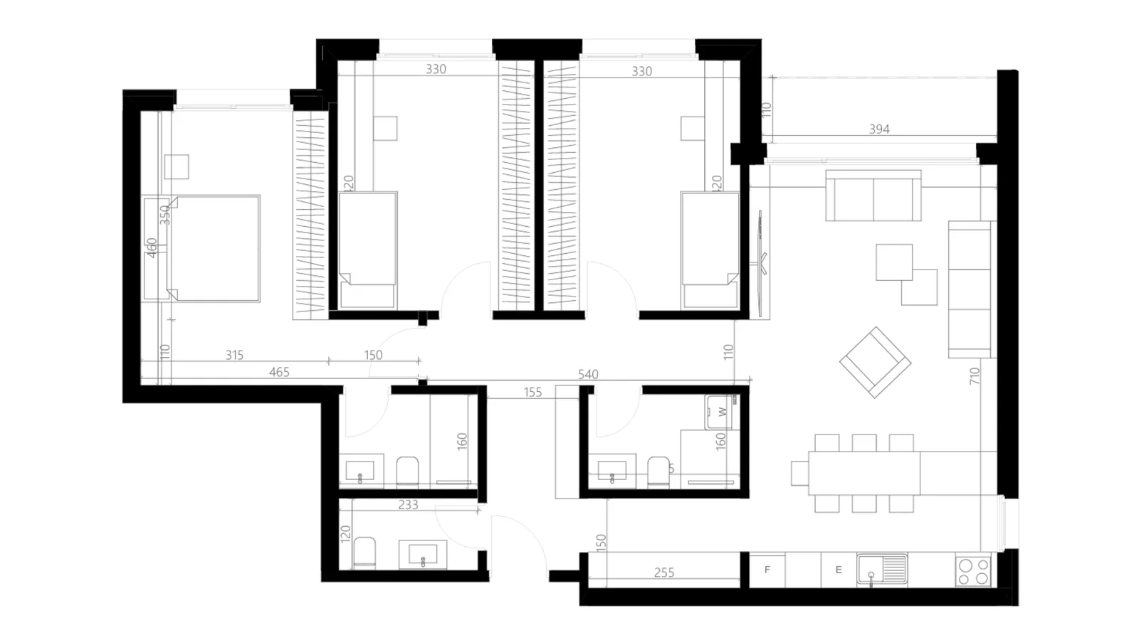 Apartment for sale 119.4m² near Rruga A, Prishtina image 2