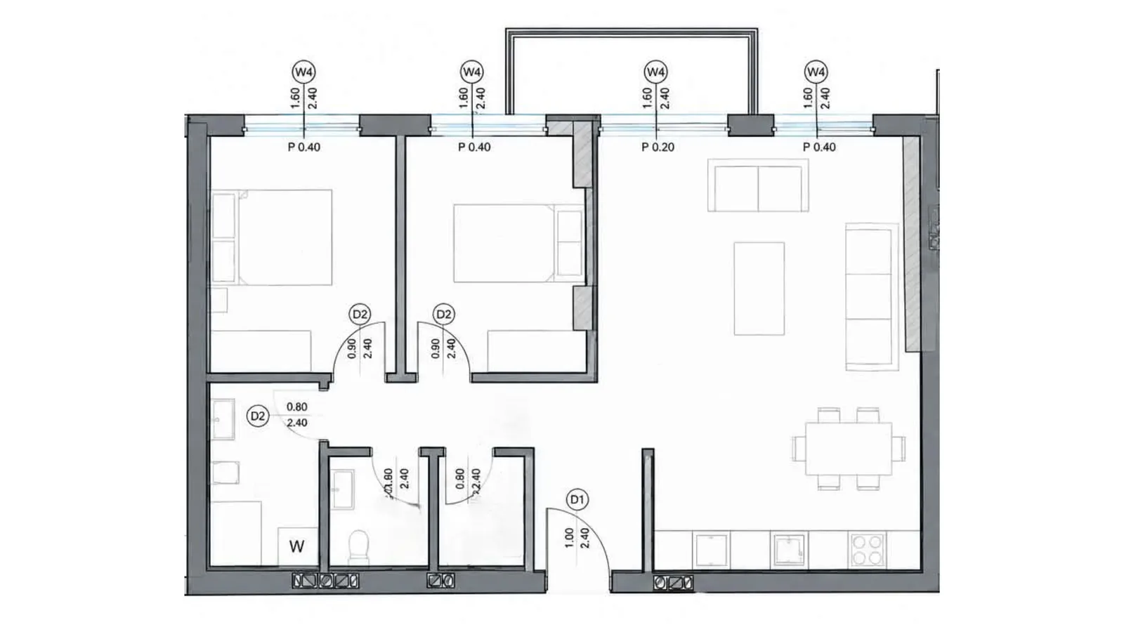 Apartment for sale 87.76m² in Emshir, Prishtina image 2