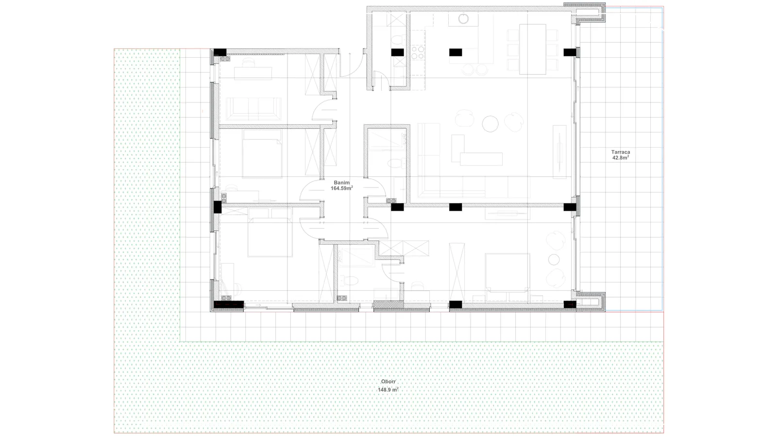Reihenhaus zum Verkauf 164.59m²+42.8m² in Marigona Hill, Prishtina image 2