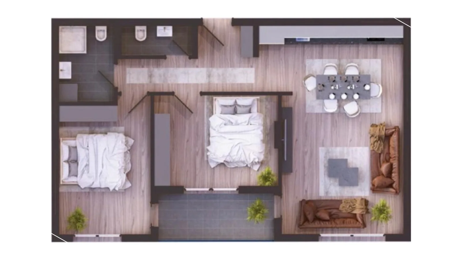 Apartment for sale 84.79m² in Arberi, Prishtina image 2