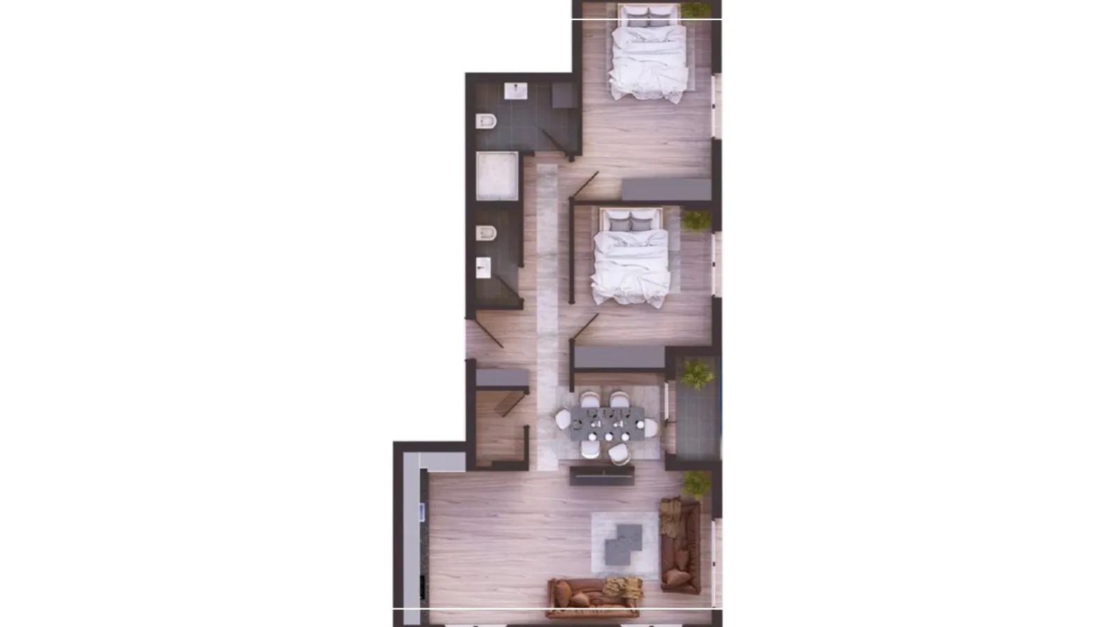 Wohnung zum Verkauf 96,75m² im Viertel Arbëri, Prishtina image 2